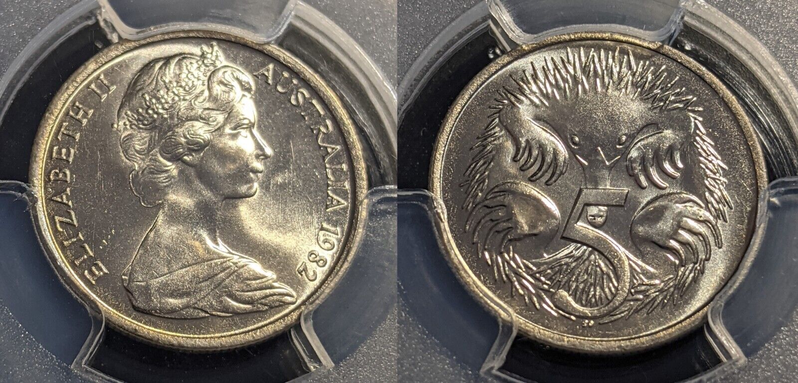 1982 Five Cents 5c Australia PCGS MS67 FDC UNC #2643