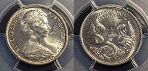1982 Five Cents 5c Australia PCGS MS67 FDC UNC #2643