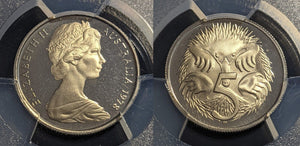 1978 Proof Five Cent 5c Australia PCGS PR68DCAM FDC UNC #2662