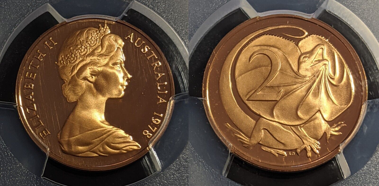 1978 Proof Two Cents 2c Australia PCGS PR70DCAM FDC UNC #2684