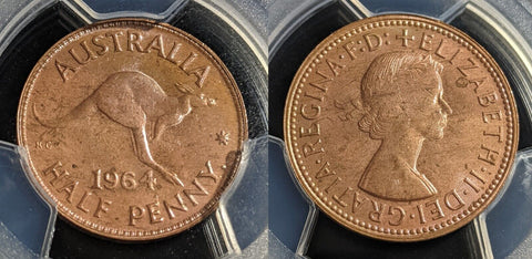 1964 (p) Half Penny 1/2d PCGS MS64BN GEM UNC #2699