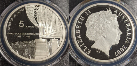 2007 Proof Silver Five Dollar $5 Grace Cossington Smith PCGS PR68DCAM #2712