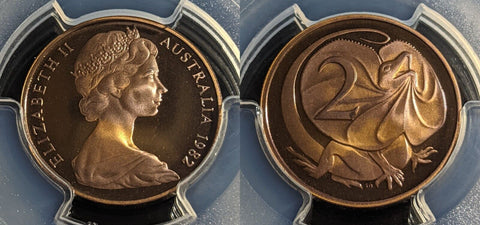 1982 Proof Two Cent 2c Australia PCGS PR68DCAM FDC UNC #2716
