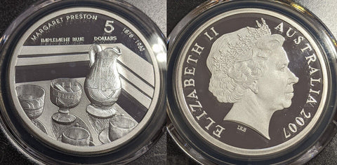 2007 Proof Silver Five Dollar $5 Margaret Preston PCGS PR68DCAM FDC UNC #2723