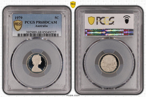 1979 Proof Five Cent 5c Australia PCGS PR68DCAM FDC UNC #2738