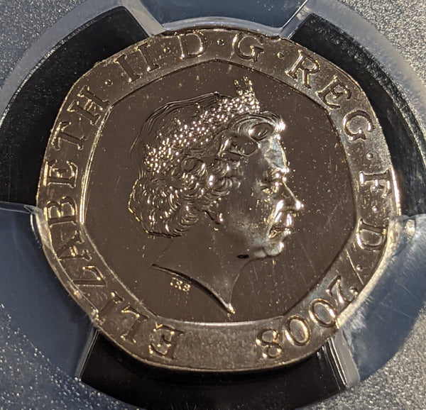 Great Britain 2008 20p Twenty Pence S-G4 New Design PCGS MS67 FDC GEM UNC #2741