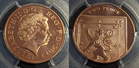 Great Britain 2013 2p Two Pence S-C6 PCGS MS68 FDC GEM UNC #2742