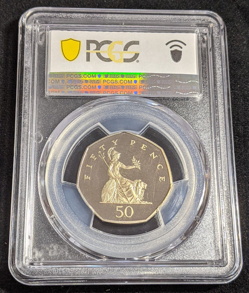 Great Britain 2004 Proof 50p Fifty Pence S-H8 PCGS PR69DCAM FDC UNC #2744