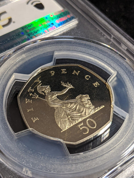 Great Britain 2004 Proof 50p Fifty Pence S-H8 PCGS PR69DCAM FDC UNC #2744