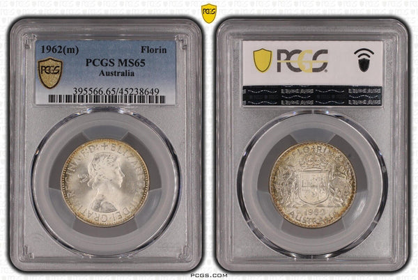 1962 M Florin 2/- Australia PCGS MS65 GEM UNC PCGS #2750