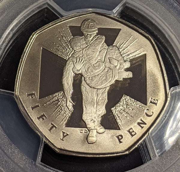Great Britain 2006 Proof Fifty Pence S-H16 VC-Heroism PCGS PR69DCAM FDC UNC#2751