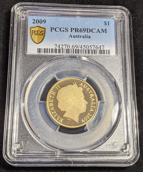 2009 Proof One Dollar $1 Australia PCGS PR69DCAM FDC UNC #2754