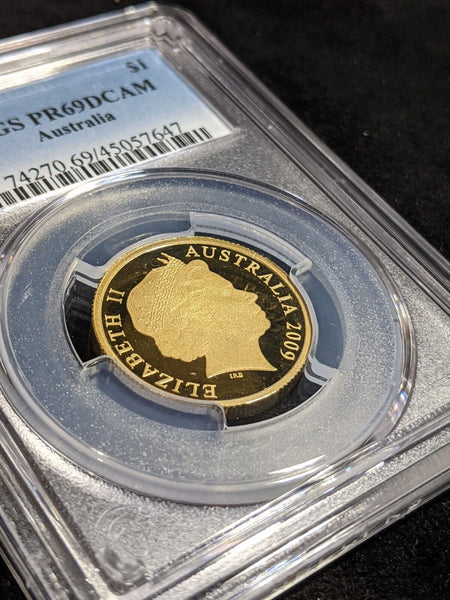 2009 Proof One Dollar $1 Australia PCGS PR69DCAM FDC UNC #2754