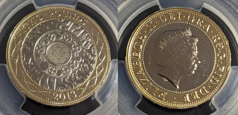 Great Britain 2013 2 Pounds £2 Technology S-K9 PCGS MS66 GEM UNC #2758