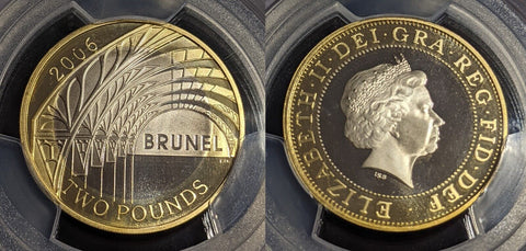 Great Britain 2006 Proof 2 Pounds £2 S-K21 Brunel's Archhway PCGS PR69DCAM #2763