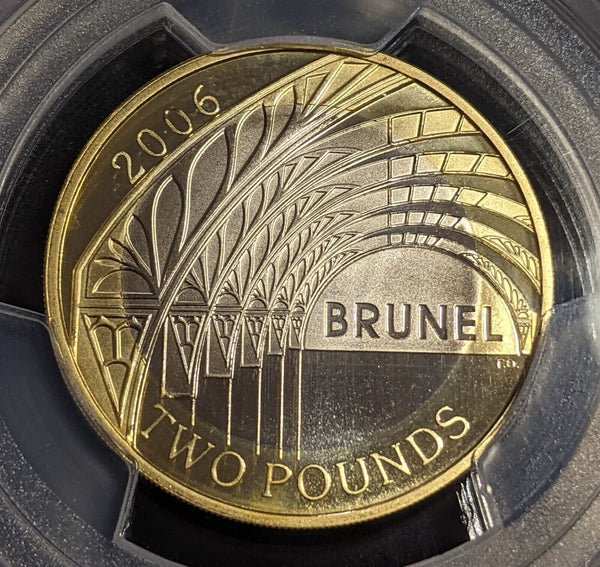 Great Britain 2006 Proof 2 Pounds £2 S-K21 Brunel's Archhway PCGS PR69DCAM #2763