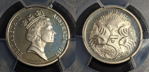 1987 Proof Five Cent 5c Australia PCGS PR68DCAM FDC UNC #2764