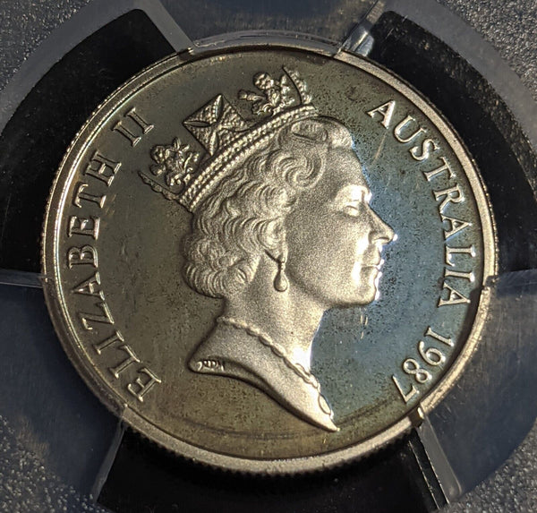 1987 Proof Five Cent 5c Australia PCGS PR68DCAM FDC UNC #2764
