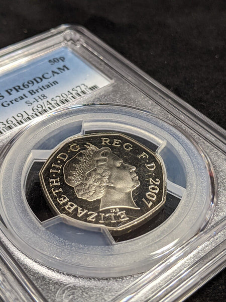 2007 Proof Fifty Pence 50p S-H8 PCGS PR69DCAM FDC UNC #2786
