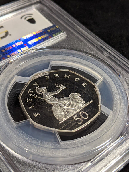 2007 Proof Fifty Pence 50p S-H8 PCGS PR69DCAM FDC UNC #2786