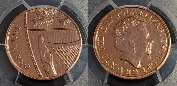 Great Britain 2016 One Pence 1p S-B7 PCGS MS67 FDC GEM UNC #2785