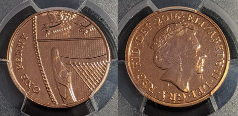 Great Britain 2016 One Pence 1p S-B7 PCGS MS67 FDC GEM UNC #2785