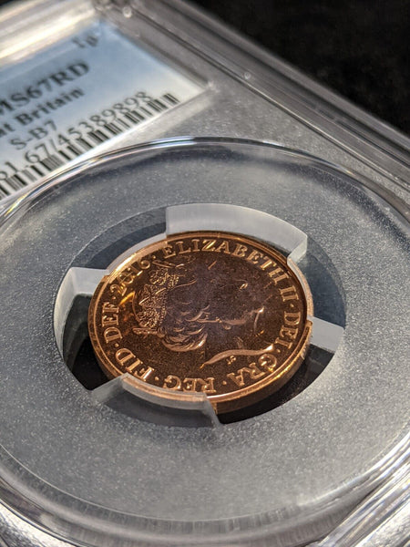 Great Britain 2016 One Pence 1p S-B7 PCGS MS67 FDC GEM UNC #2785
