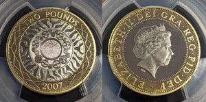 Great Britain 2007 Proof Pound £2 Iron Age S-K9 PCGS PR69DCAM FDC UNC #2794