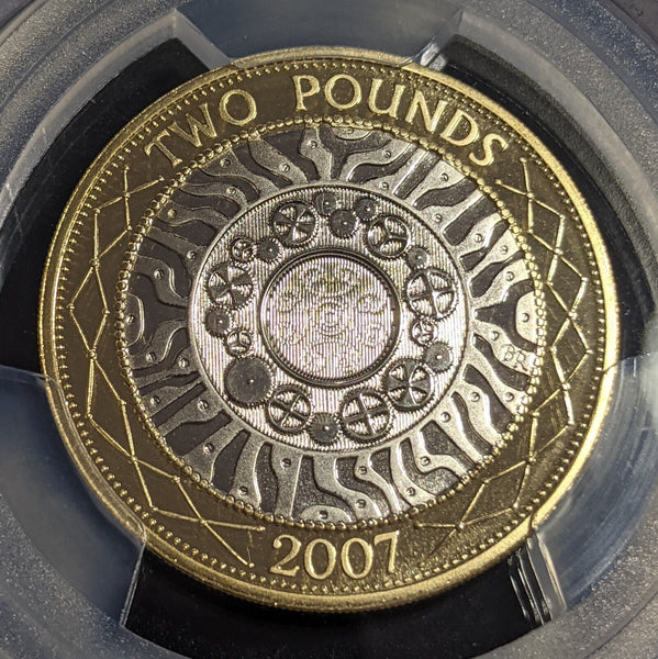 Great Britain 2007 Proof Pound £2 Iron Age S-K9 PCGS PR69DCAM FDC UNC #2794