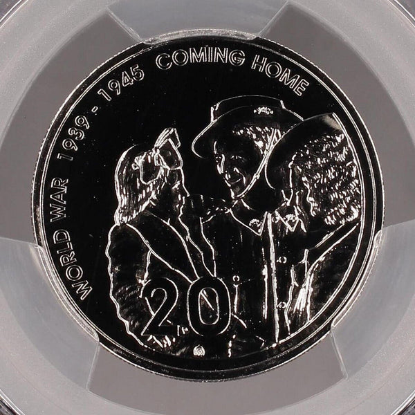 2005 Twenty Cent 20c End of WWII Australia PCGS MS69 FDC GEM UNC #2798