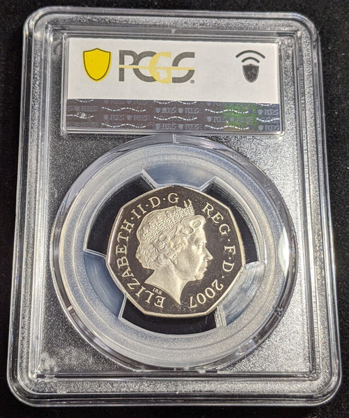 Great Britain 2007 Proof Fifty Pence 50p Scouting Ann. S-H17 PCGS PR69DCAM #2801