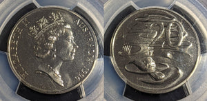 1996 Twenty Cent 20c Australia PCGS MS66 GEM UNC #2806