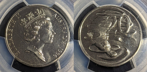 1996 Twenty Cent 20c Australia PCGS MS66 GEM UNC #2806