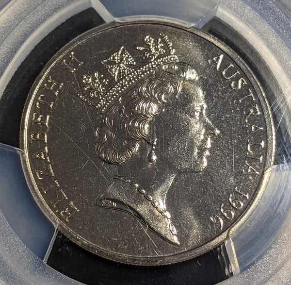 1996 Twenty Cent 20c Australia PCGS MS66 GEM UNC #2806