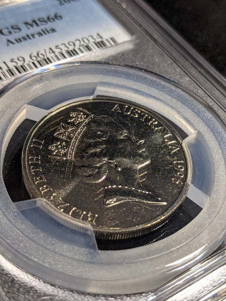 1996 Twenty Cent 20c Australia PCGS MS66 GEM UNC #2806