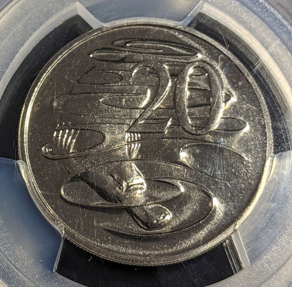 1996 Twenty Cent 20c Australia PCGS MS66 GEM UNC #2806