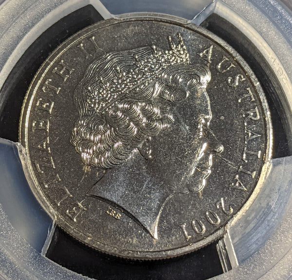 2001 Twenty Cent 20c Victoria Australia PCGS MS67 FDC GEM UNC #2807