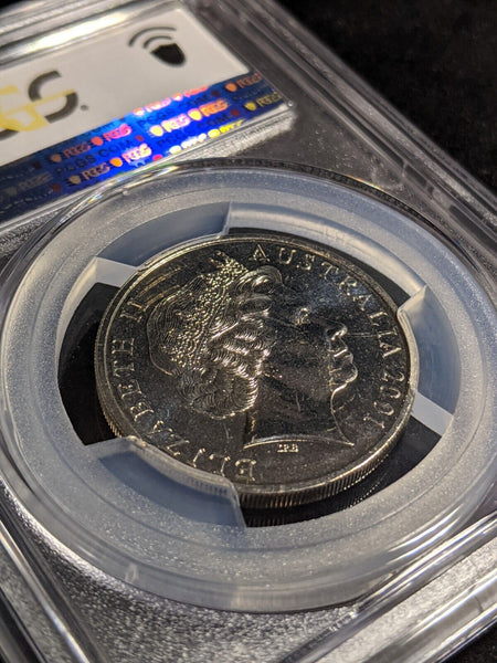 2001 Twenty Cent 20c Victoria Australia PCGS MS67 FDC GEM UNC #2807