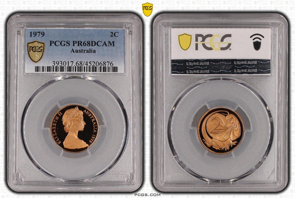 1979 Proof Two Cent 2c Australia PCGS PR68DCAM FDC UNC #2810