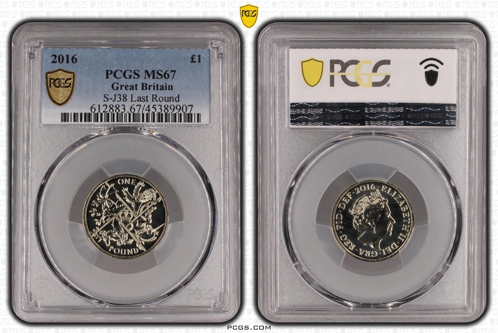 Great Britain 2016 Pound £1 Last Round S-J38 MS67 FDC GEM UNC #2812