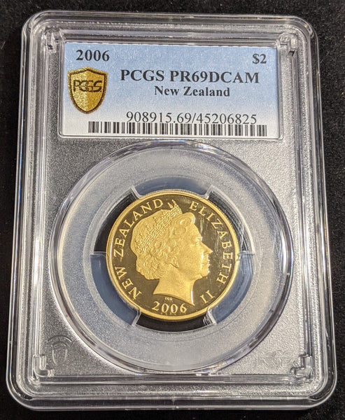 New Zealand 2006 Proof Two Dollar $2 KM# 121 PCGS PR69DCAM FDC UNC POP 1/0 #2811