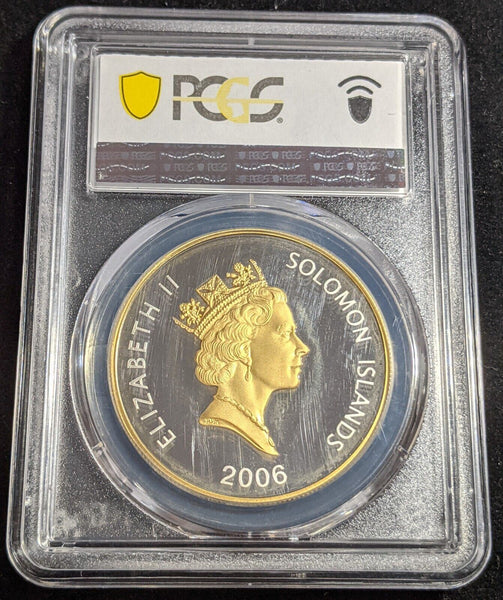 Solomon Is. 2006 Proof $25 Royal Wedding Gilt KM# 87 PCGS PR68DCAM FDC UNC #2816
