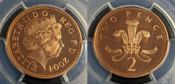 Great Britain 2004 Proof Two Pence 2p S-C5 PCGS PR68DCAM FDC UNC #2815