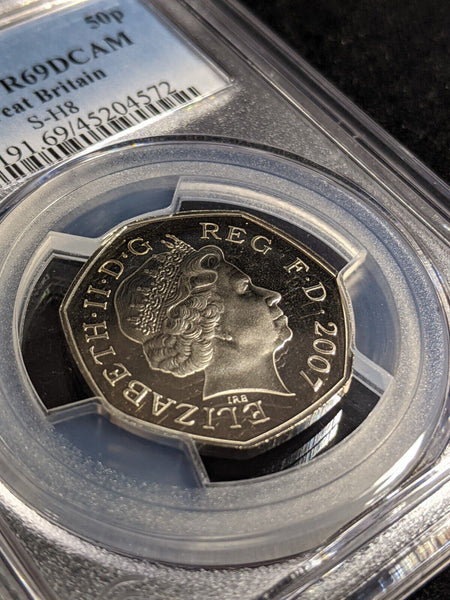 Great Britain 2007 Proof Fifty Pence 50p S-H8 PCGS PR69DCAM FDC UNC #2817