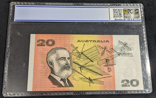 1985 Australia Twenty Dollars Johnston/Fraser Gothic PCGS AUNC 55PPQ EKS P# 46e