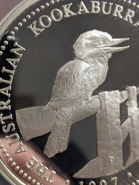 1997-P Proof Silver 10 Oz Kookaburra Ten Dollar $10 PCGS PR69DCAM FDC GEM UNC