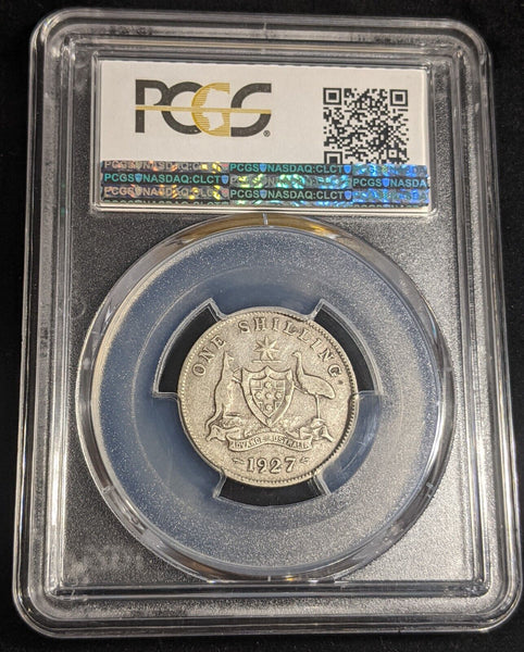 1927 m Shilling 1/- Australia PCGS VF25 #2845