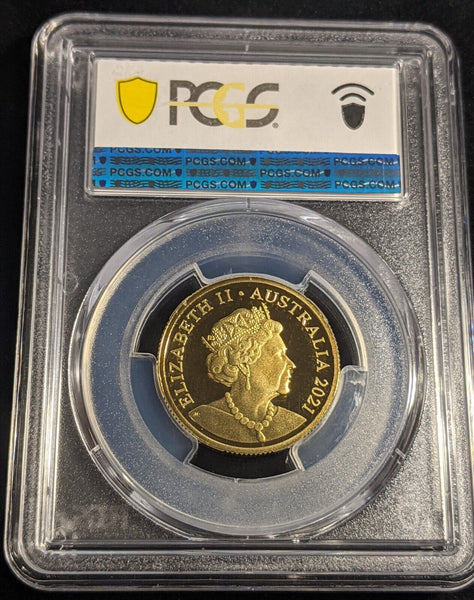 2021 Proof One Dollar $1 B- Barbeque Australia PCGS PR69DCAM FDC UNC #2852