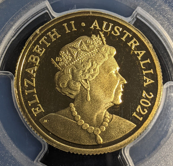 2021 Proof One Dollar $1 B- Barbeque Australia PCGS PR69DCAM FDC UNC #2852
