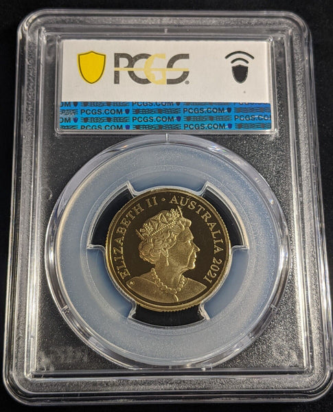2021 Proof One Dollar $1  F- Flies Australia PCGS PR69DCAM FDC UNC #2853